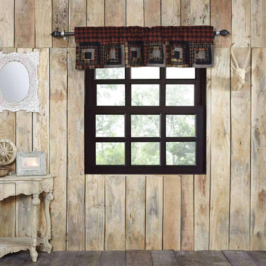 Cumberland Patchwork Valance Curtain 16x60 - The Fox Decor
